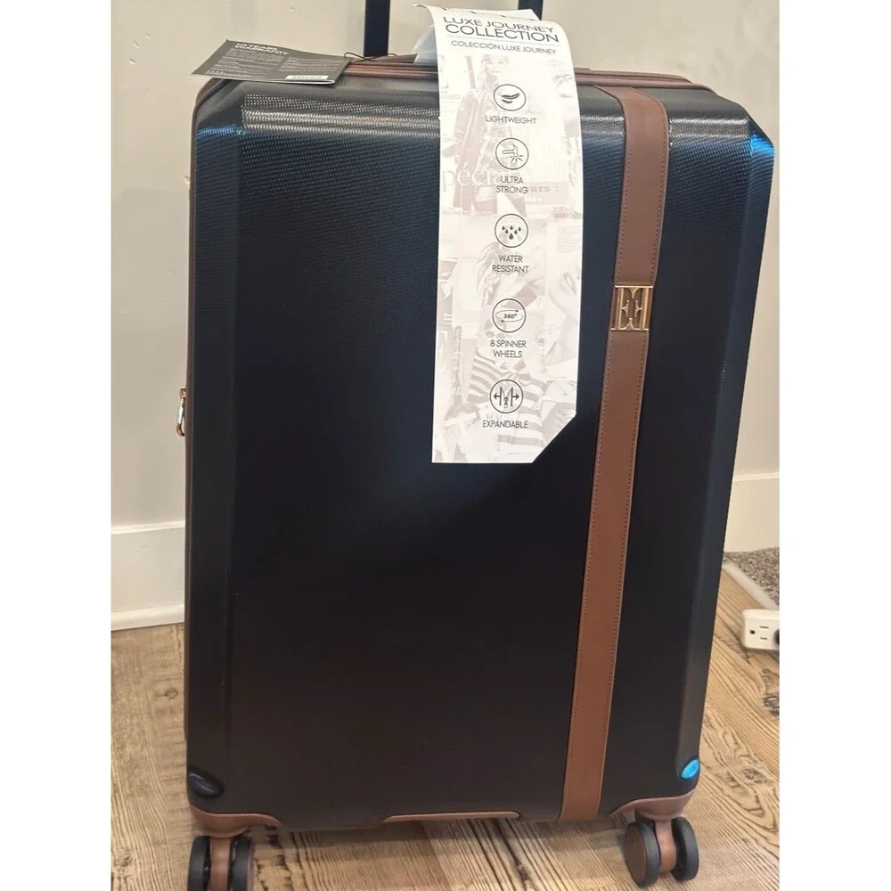 Elle Luxe Journey 1 Piece Expandable Retro Spinner Rolling carry on Luggage